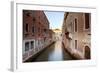 Italy, Veneto, Venice. Typical Venetian Palaces Leading to the Grand Canal.-Ken Scicluna-Framed Photographic Print