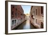 Italy, Veneto, Venice. Typical Venetian Palaces Leading to the Grand Canal.-Ken Scicluna-Framed Photographic Print