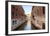 Italy, Veneto, Venice. Typical Venetian Palaces Leading to the Grand Canal.-Ken Scicluna-Framed Photographic Print