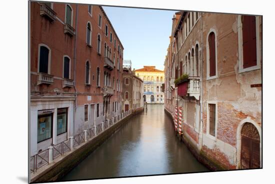 Italy, Veneto, Venice. Typical Venetian Palaces Leading to the Grand Canal.-Ken Scicluna-Mounted Photographic Print