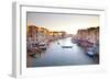 Italy, Veneto, Venice. View from the Ponte Di Rialto over the Grand Canal. Unesco.-Ken Scicluna-Framed Photographic Print