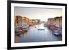 Italy, Veneto, Venice. View from the Ponte Di Rialto over the Grand Canal. Unesco.-Ken Scicluna-Framed Photographic Print