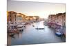 Italy, Veneto, Venice. View from the Ponte Di Rialto over the Grand Canal. Unesco.-Ken Scicluna-Mounted Photographic Print