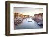 Italy, Veneto, Venice. View from the Ponte Di Rialto over the Grand Canal. Unesco.-Ken Scicluna-Framed Photographic Print