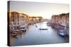 Italy, Veneto, Venice. View from the Ponte Di Rialto over the Grand Canal. Unesco.-Ken Scicluna-Stretched Canvas