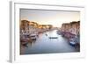 Italy, Veneto, Venice. View from the Ponte Di Rialto over the Grand Canal. Unesco.-Ken Scicluna-Framed Photographic Print