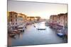 Italy, Veneto, Venice. View from the Ponte Di Rialto over the Grand Canal. Unesco.-Ken Scicluna-Mounted Photographic Print