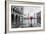 Italy, Veneto, Venice. Woman with Red Umbrella in Front of Doges Palace with Acqua Alta (Mr)-Matteo Colombo-Framed Photographic Print