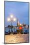 Italy, Veneto, Venice. Woman with Red Umbrella on Riva Degli Schiavoni at Dawn (Mr)-Matteo Colombo-Mounted Photographic Print