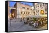 Italy, Veneto, Verona District, Verona. Piazza Dei Signori.-Francesco Iacobelli-Framed Stretched Canvas