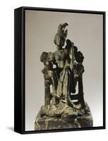 Italy, Veneto, Verona, Votive Statuette from the Necropolis, Bronze-null-Framed Stretched Canvas