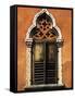 Italy, Veneto, Verona, Western Europe, a Tpical Pointed Window from the Veneto Region-Ken Scicluna-Framed Stretched Canvas