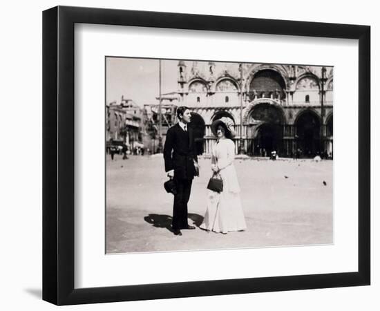 Italy, Venice, Alban Berg and His Wife Helene Berg,1908-null-Framed Giclee Print