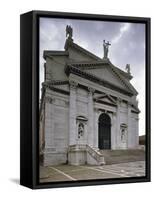 Italy, Venice, Basilica of Most Holy Redeemer, Facade-Andrea Palladio-Framed Stretched Canvas
