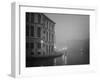 Italy, Venice. Building with Grand Canal on Foggy Morning-Bill Young-Framed Photographic Print