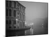 Italy, Venice. Building with Grand Canal on Foggy Morning-Bill Young-Mounted Premium Photographic Print