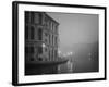 Italy, Venice. Building with Grand Canal on Foggy Morning-Bill Young-Framed Photographic Print