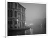 Italy, Venice. Building with Grand Canal on Foggy Morning-Bill Young-Framed Photographic Print