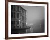 Italy, Venice. Building with Grand Canal on Foggy Morning-Bill Young-Framed Photographic Print