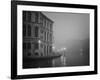 Italy, Venice. Building with Grand Canal on Foggy Morning-Bill Young-Framed Photographic Print