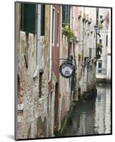 Italy Venice Canal By Building-null-Mounted Art Print