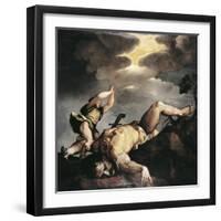 Italy, Venice, Church of Santa Maria Della Salute, David and Goliath, 1542-1544-Titian (Tiziano Vecelli)-Framed Premium Giclee Print