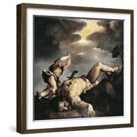 Italy, Venice, Church of Santa Maria Della Salute, David and Goliath, 1542-1544-Titian (Tiziano Vecelli)-Framed Giclee Print