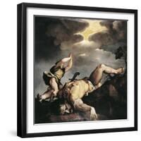 Italy, Venice, Church of Santa Maria Della Salute, David and Goliath, 1542-1544-Titian (Tiziano Vecelli)-Framed Giclee Print