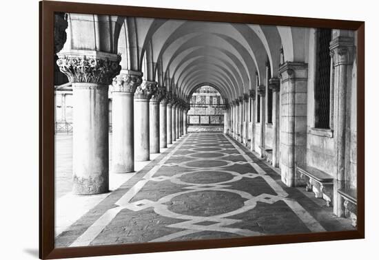 Italy, Venice. Columns at Doge's Palace-Dennis Flaherty-Framed Premium Photographic Print