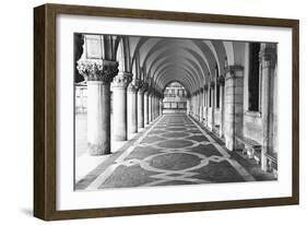 Italy, Venice. Columns at Doge's Palace-Dennis Flaherty-Framed Photographic Print