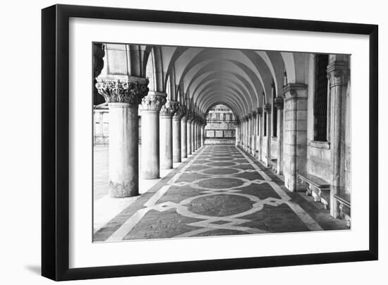 Italy, Venice. Columns at Doge's Palace-Dennis Flaherty-Framed Photographic Print