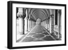 Italy, Venice. Columns at Doge's Palace-Dennis Flaherty-Framed Photographic Print