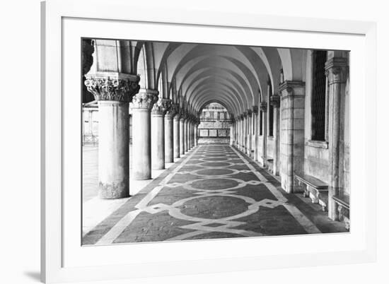 Italy, Venice. Columns at Doge's Palace-Dennis Flaherty-Framed Photographic Print