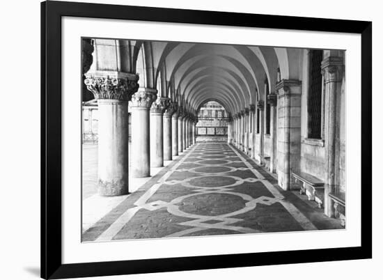 Italy, Venice. Columns at Doge's Palace-Dennis Flaherty-Framed Photographic Print