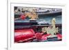 Italy, Venice. Detail of a very ornate gondola boat.-Julie Eggers-Framed Photographic Print