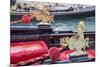 Italy, Venice. Detail of a very ornate gondola boat.-Julie Eggers-Mounted Photographic Print