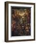 Italy, Venice, Doge's Palace, Ballot Hall, Venetians and Crusaders Conquering Tyre, 1123-Antonio Vassilacchi-Framed Giclee Print