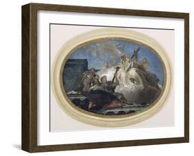 Italy, Venice, Dome of Church of Pieta or St Mary of Visitation, Theological Virtues-Giambattista Tiepolo-Framed Giclee Print