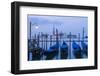 Italy, Venice. Dusk Falls on the Venice Lagoon with San Giorgio Maggiore Island in the Background-Brenda Tharp-Framed Photographic Print