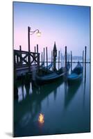 Italy, Venice. Gondolas Moored on Riva Degli Schiavoni at Sunrise-Matteo Colombo-Mounted Photographic Print