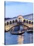 Italy, Venice. Grand Canal and Rialto Bridge-Matteo Colombo-Stretched Canvas