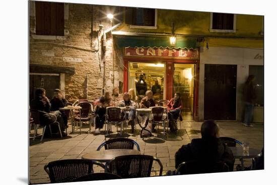 Italy, Venice, Night Cafe-John Ford-Mounted Premium Photographic Print