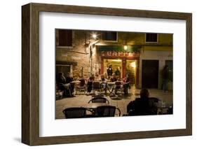 Italy, Venice, Night Cafe-John Ford-Framed Photographic Print