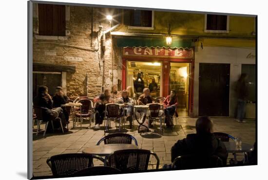 Italy, Venice, Night Cafe-John Ford-Mounted Photographic Print