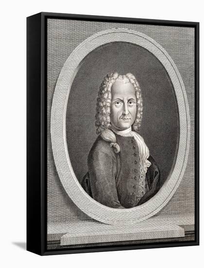 Italy, Venice, Portrait of Italian Composer, Writer, and Magistrate, Benedetto Marcello-null-Framed Stretched Canvas