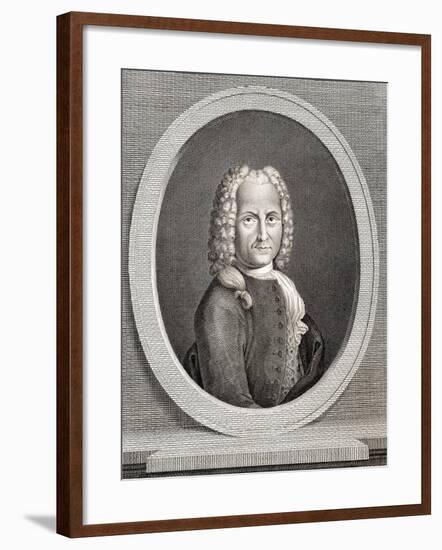 Italy, Venice, Portrait of Italian Composer, Writer, and Magistrate, Benedetto Marcello-null-Framed Giclee Print