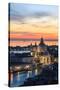 Italy, Venice, Santa Maria Della Salute Church from the Campanile at Sunset-Matteo Colombo-Stretched Canvas