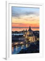 Italy, Venice, Santa Maria Della Salute Church from the Campanile at Sunset-Matteo Colombo-Framed Photographic Print