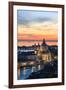 Italy, Venice, Santa Maria Della Salute Church from the Campanile at Sunset-Matteo Colombo-Framed Photographic Print