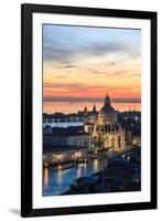 Italy, Venice, Santa Maria Della Salute Church from the Campanile at Sunset-Matteo Colombo-Framed Photographic Print